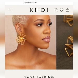 Khoi Geometric Gold Earrings